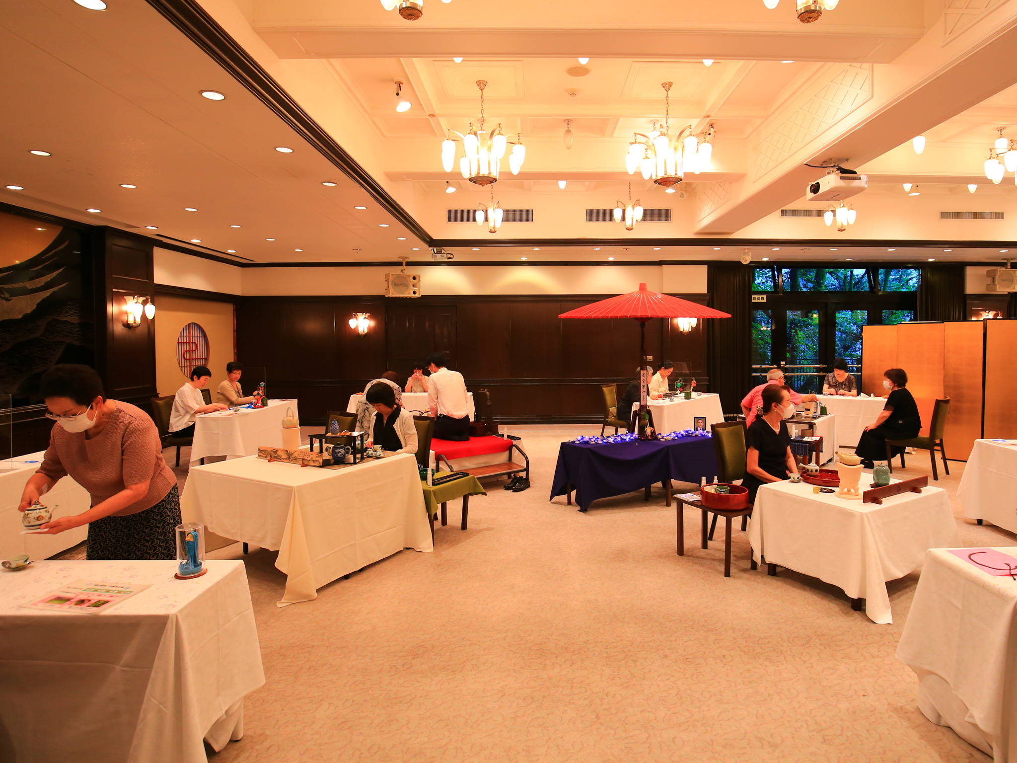 煎茶席全景(月光の間)