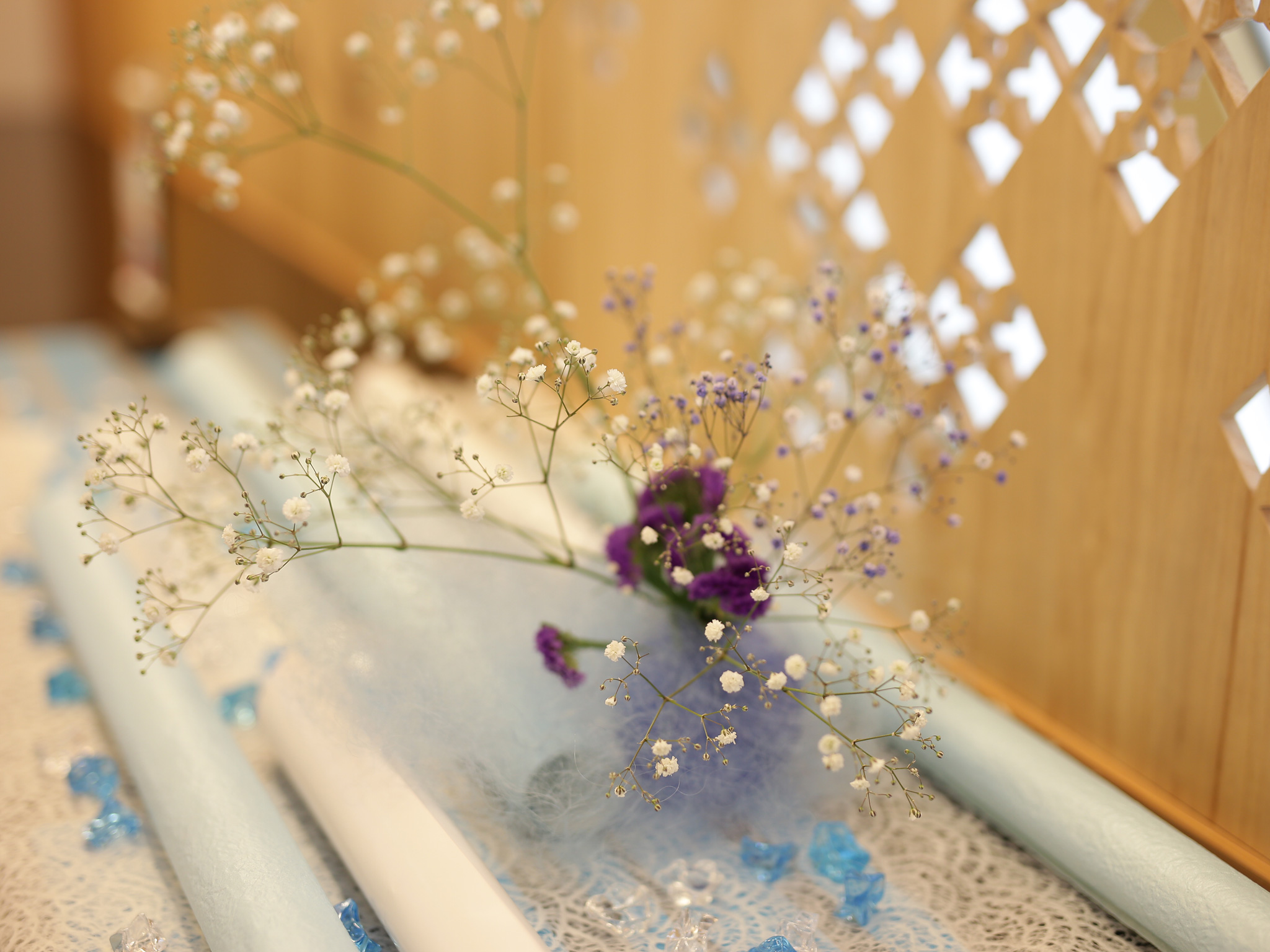 和紅茶席(雪花)飾り