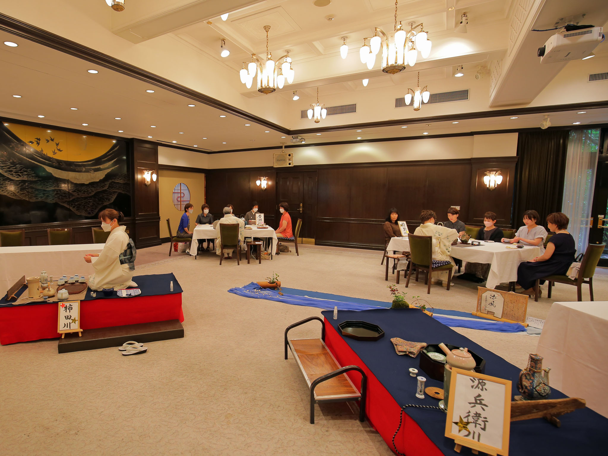 月光の間(奥)駿東地区 煎茶席 全景