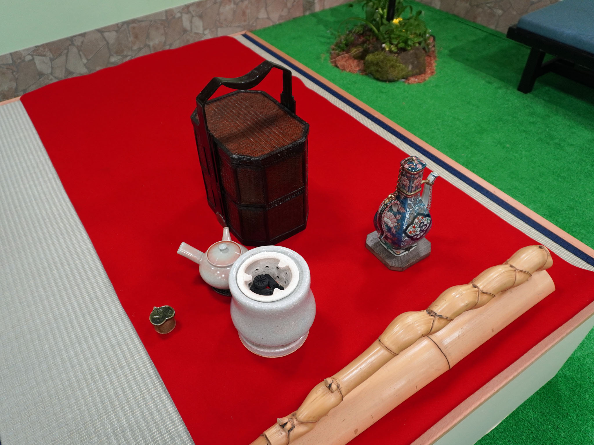 野点席 点前道具