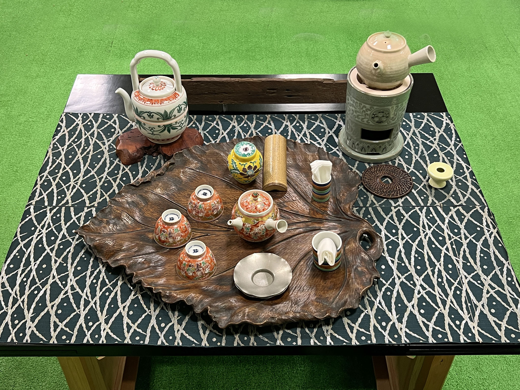 煎茶葉盆点前 点前道具