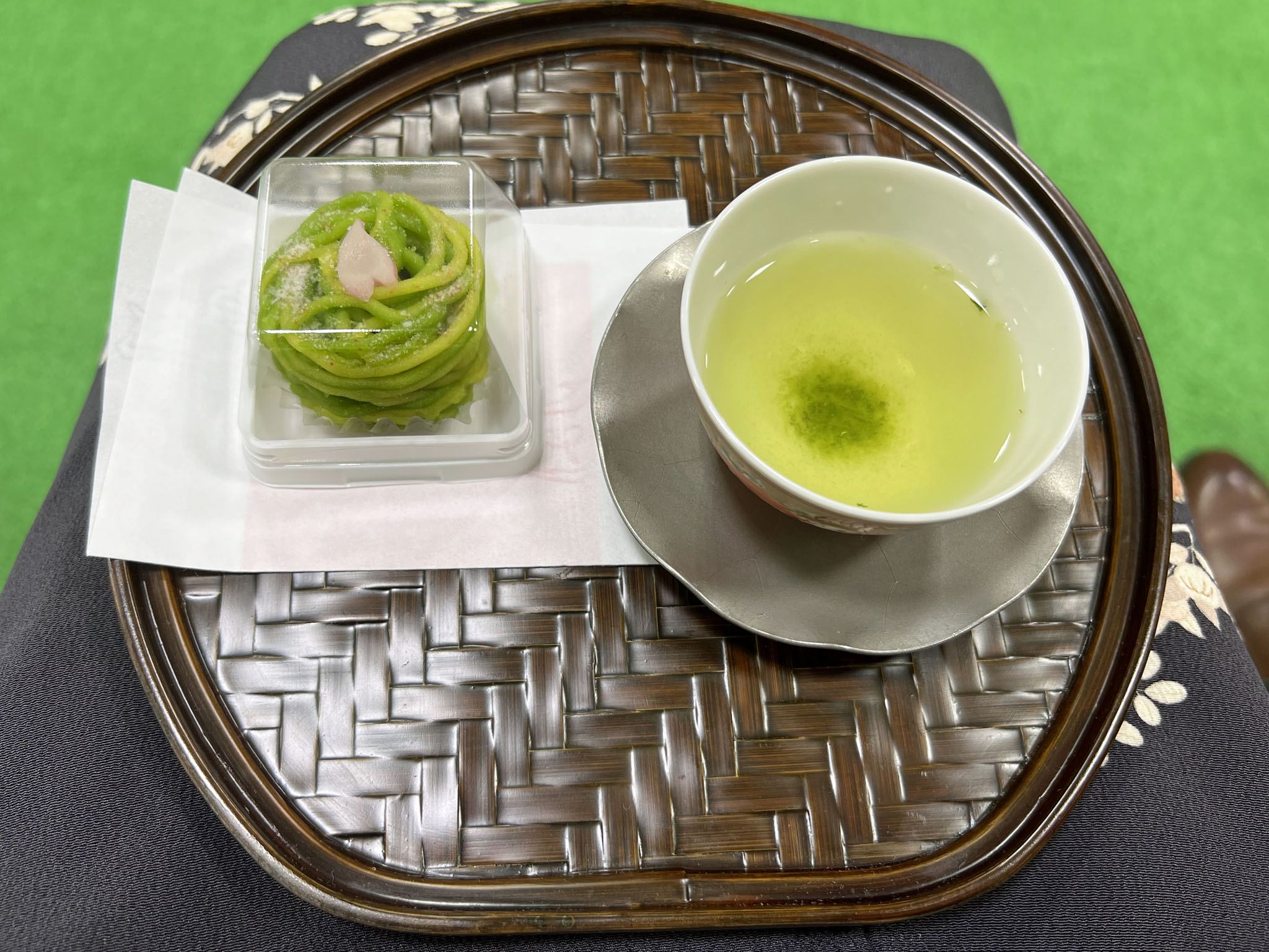 当日のお茶とお菓子