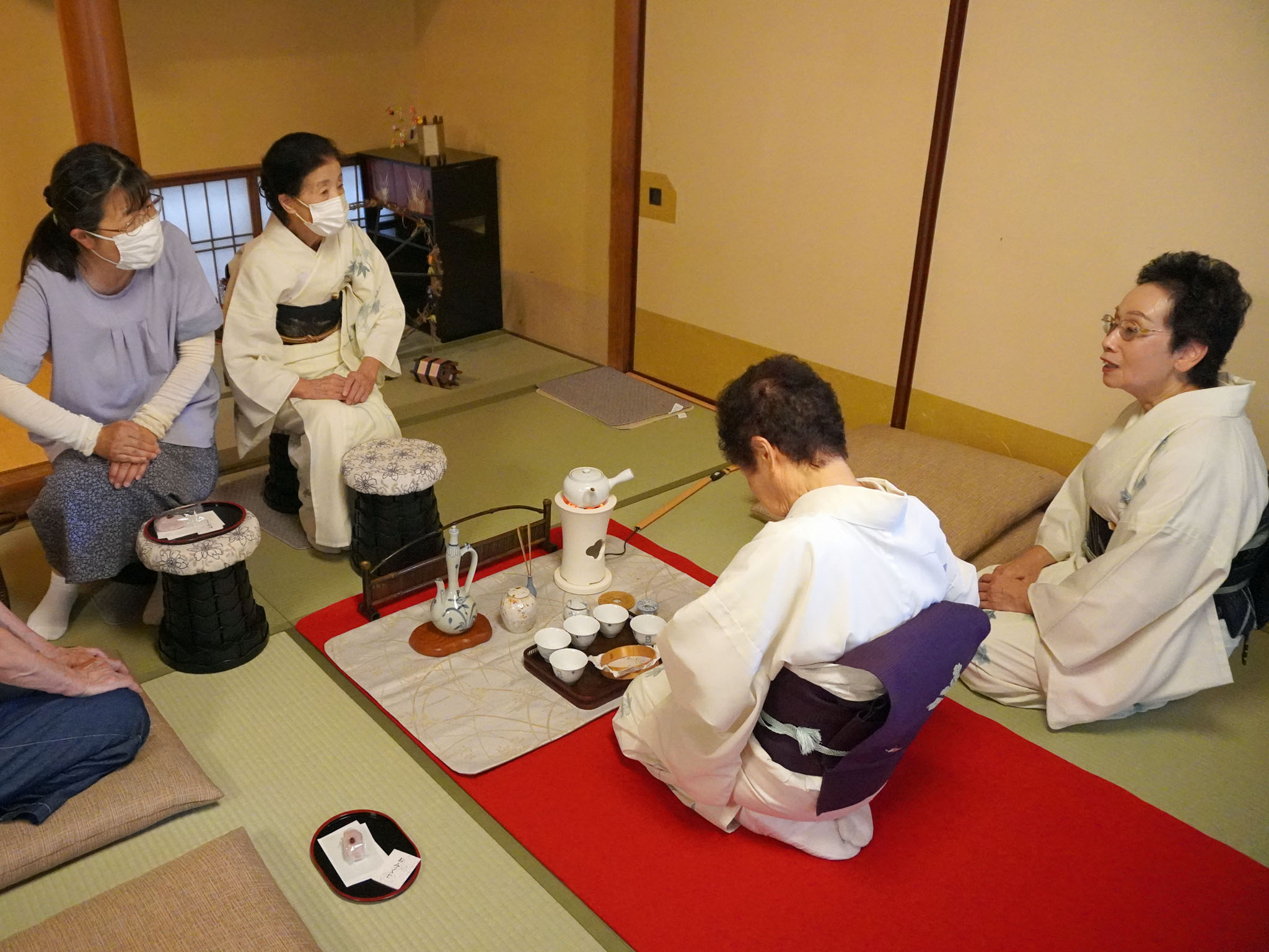 ほうじ茶席 角盆点前席