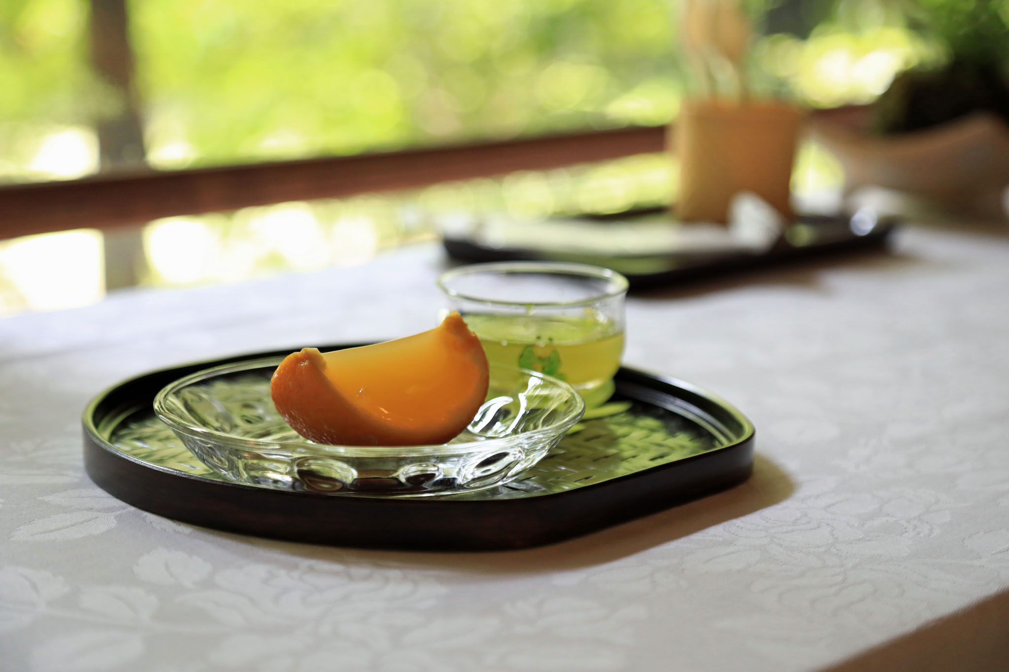 立礼略式喫茶席 冷茶とゼリー菓子